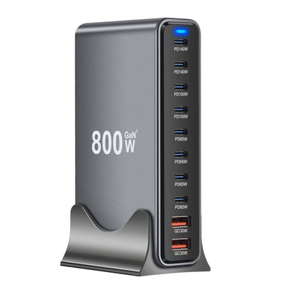New Gallium Nitride Charger 800W Fast Charging Multi Port USB High Power PD140W Desktop Charging Station Dock Suitable for Huawei Apple 16 Xiaomi Mobile Phone Notebook UK Europe Australia USA Standard image 5