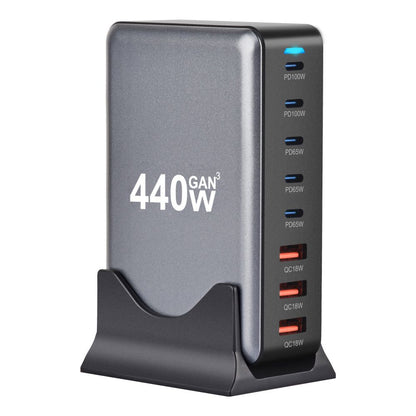 New Gallium Nitride Charger 800W Fast Charging Multi Port USB High Power PD140W Desktop Charging Station Dock Suitable for Huawei Apple 16 Xiaomi Mobile Phone Notebook UK Europe Australia USA Standard Socket