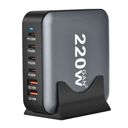 Gallium Nitride 320W Multi Port Fast Charging Device Supports Multi country Jack Intelligent Power Distribution USB C Synchronous Fast Charging