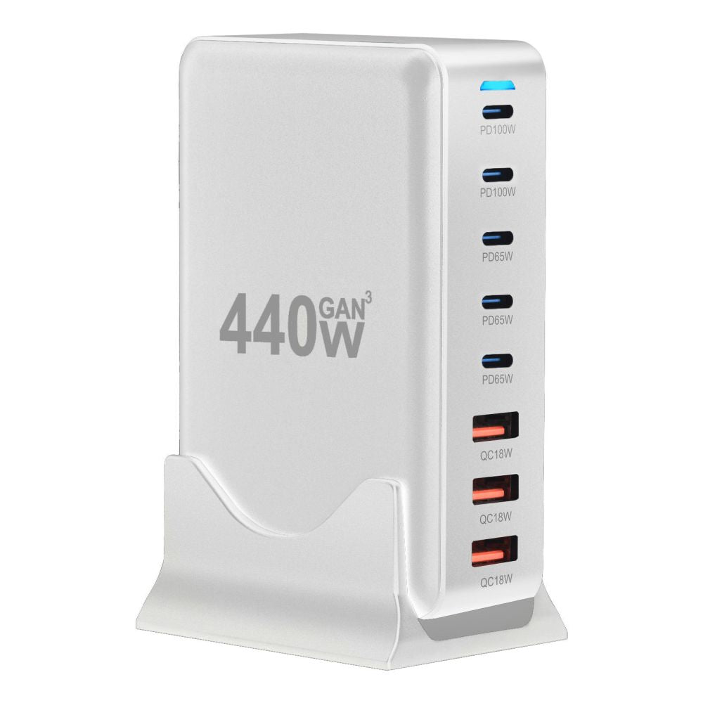 Gallium Nitride 320W Multi Port Fast Charging Device Supports Multi country Jack Intelligent Power Distribution USB C Synchronous Fast Charging