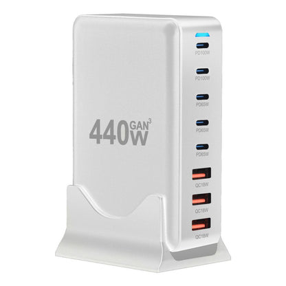 Gallium Nitride 320W Multi Port Fast Charging Device Supports Multi country Jack Intelligent Power Distribution USB C Synchronous Fast Charging