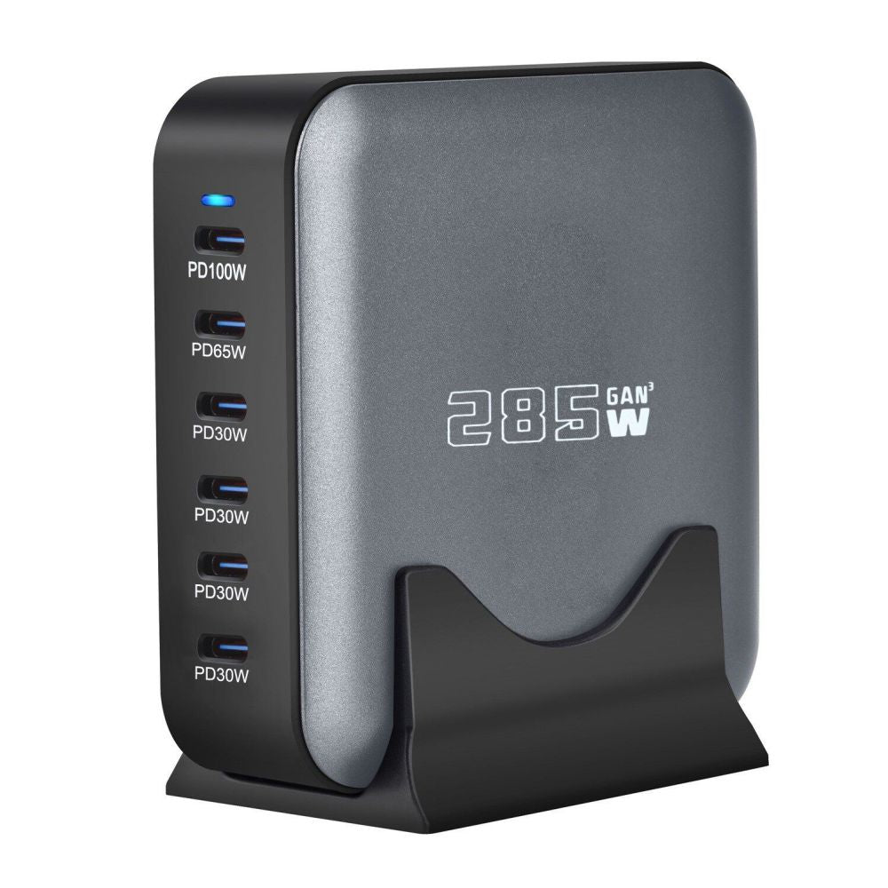 Gallium Nitride 320W Multi Port Fast Charging Device Supports Multi country Jack Intelligent Power Distribution USB C Synchronous Fast Charging