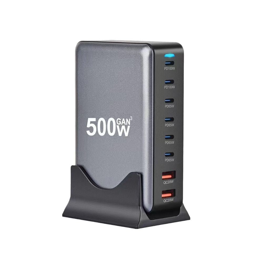 Gallium Nitride 320W Multi Port Fast Charging Device Supports Multi country Jack Intelligent Power Distribution USB C Synchronous Fast Charging