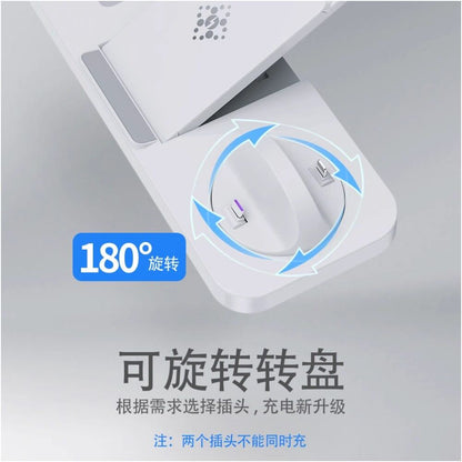 Suitable for Apple 3 in 1 wireless charger Mate60 phone GT4 vertical Pura70Pro watch IWatch base bracket 15 Apple 16maxiPhone17 Samsung Huawei universal image 3