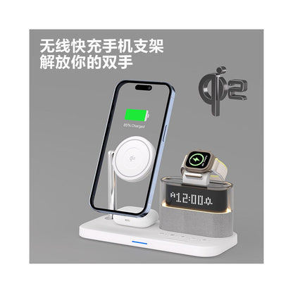Wireless charger qi2 fast charging stand suitable for iPhone 16 Promax Apple 15 Apple Watch watch headphones 14 multi functional MagSafe magnetic three in one stand base image 2