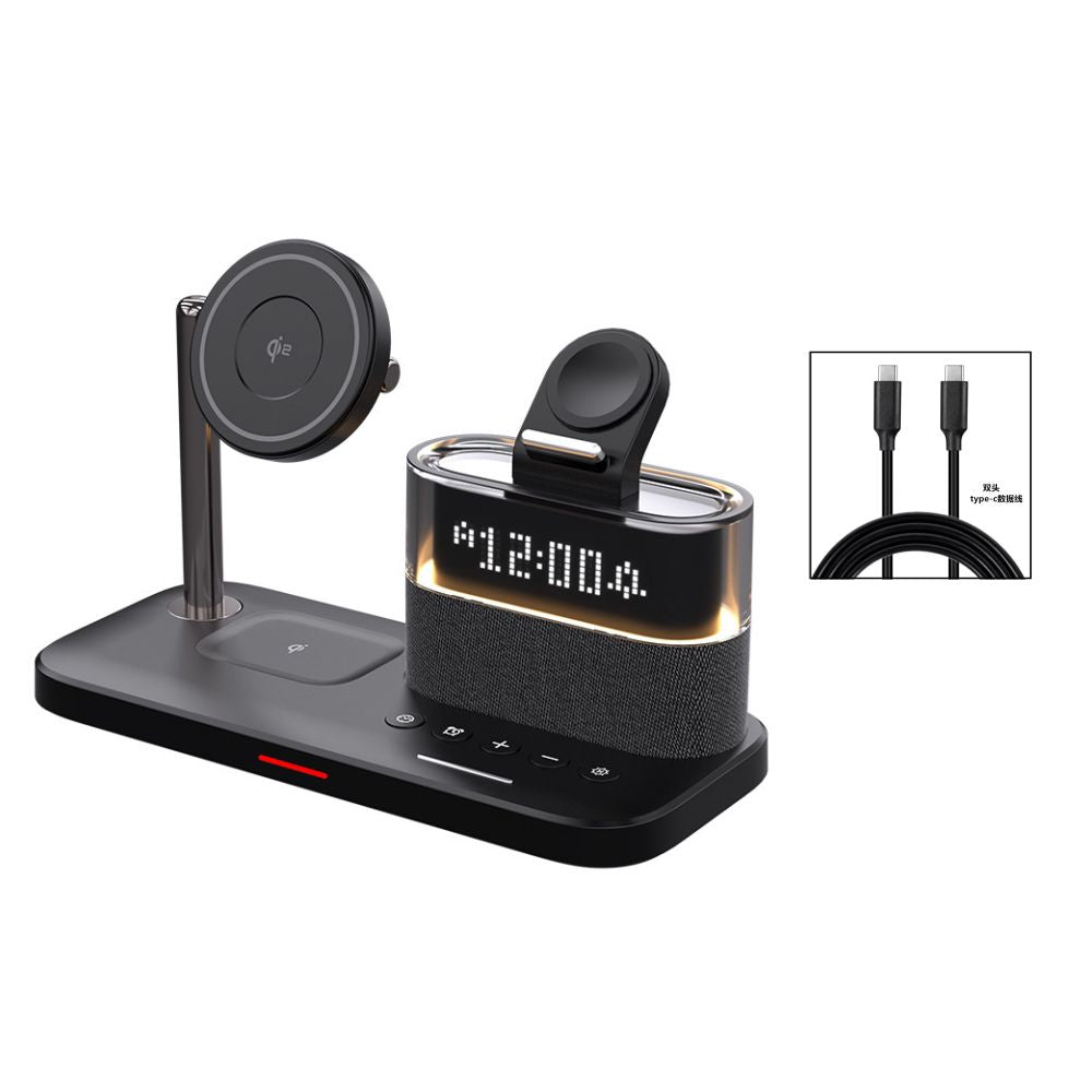 Wireless charger qi2 fast charging stand suitable for iPhone 16 Promax Apple 15 Apple Watch watch headphones 14 multi functional MagSafe magnetic three in one stand base