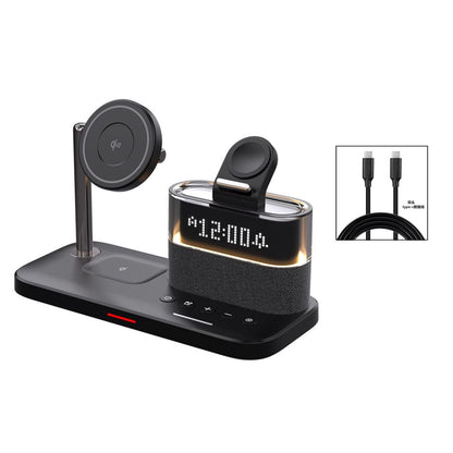 Wireless charger qi2 fast charging stand suitable for iPhone 16 Promax Apple 15 Apple Watch watch headphones 14 multi functional MagSafe magnetic three in one stand base
