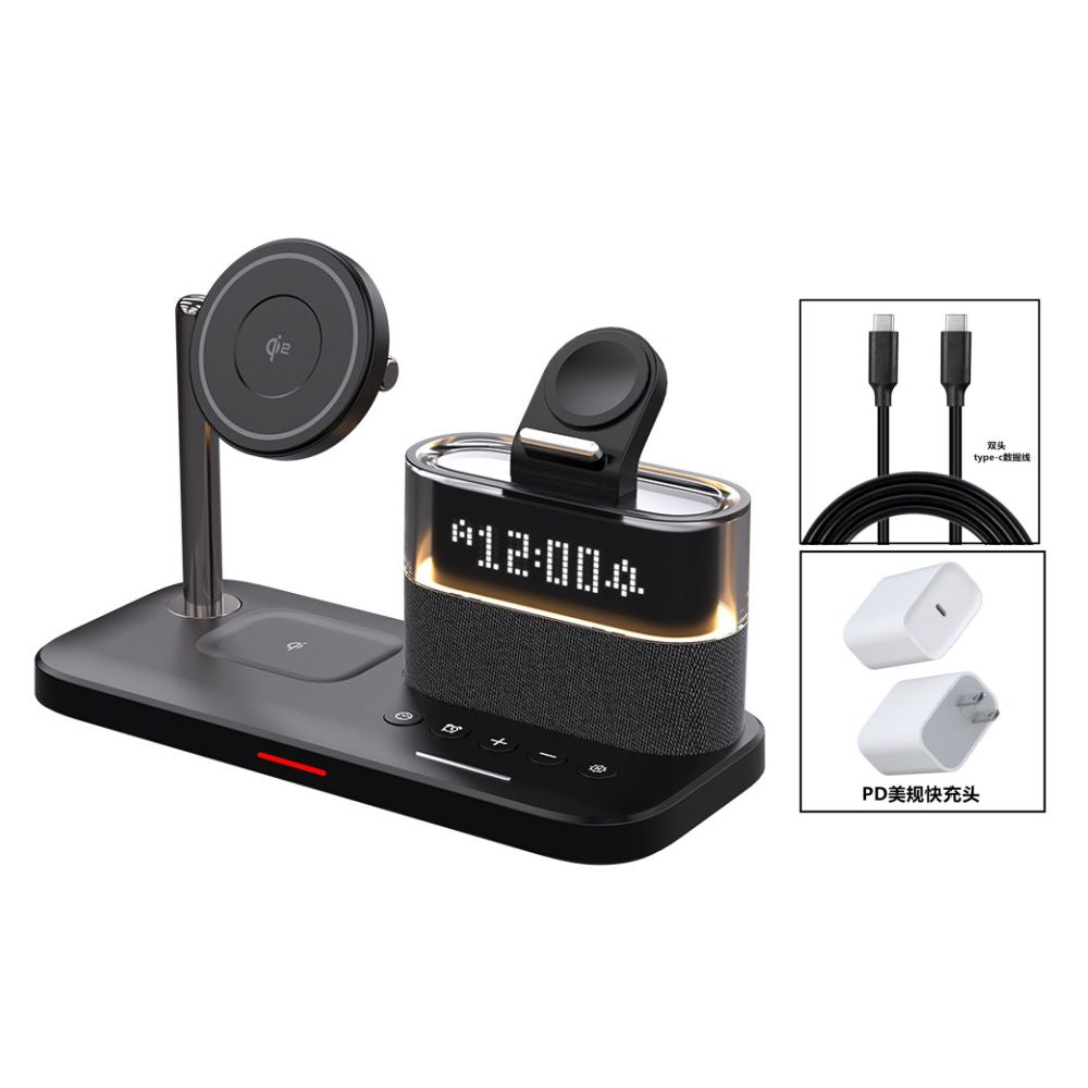Wireless charger qi2 fast charging stand suitable for iPhone 16 Promax Apple 15 Apple Watch watch headphones 14 multi functional MagSafe magnetic three in one stand base