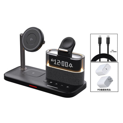 Wireless charger qi2 fast charging stand suitable for iPhone 16 Promax Apple 15 Apple Watch watch headphones 14 multi functional MagSafe magnetic three in one stand base