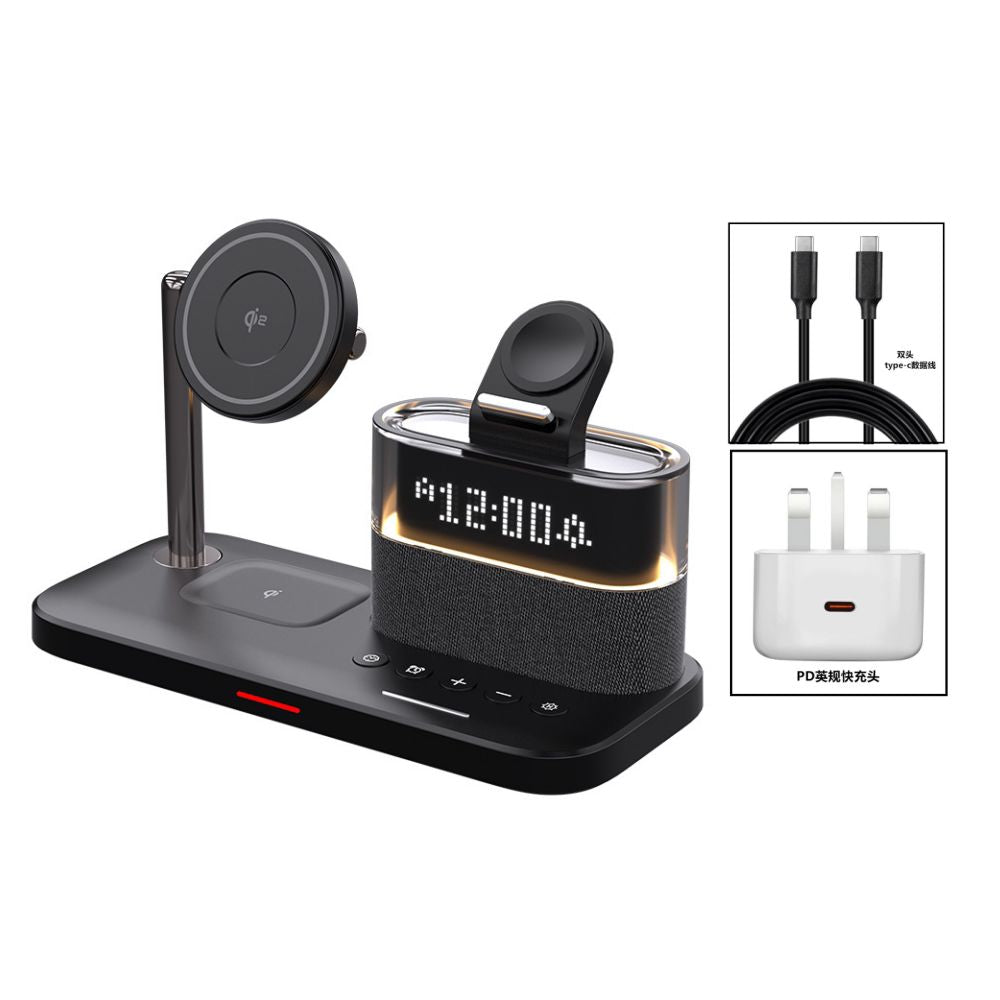 Wireless charger qi2 fast charging stand suitable for iPhone 16 Promax Apple 15 Apple Watch watch headphones 14 multi functional MagSafe magnetic three in one stand base