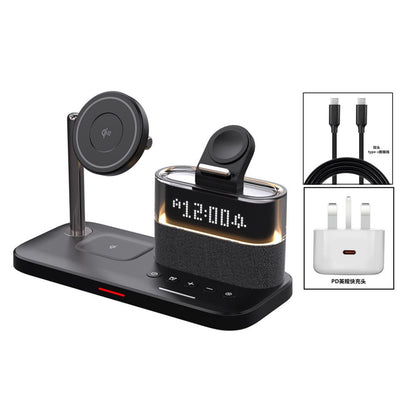Wireless charger qi2 fast charging stand suitable for iPhone 16 Promax Apple 15 Apple Watch watch headphones 14 multi functional MagSafe magnetic three in one stand base