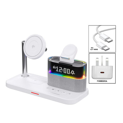 Wireless charger qi2 fast charging stand suitable for iPhone 16 Promax Apple 15 Apple Watch watch headphones 14 multi functional MagSafe magnetic three in one stand base