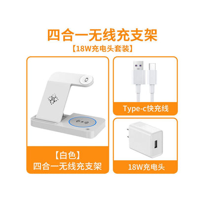 Three in one wireless charger for fast charging suitable for Apple iPhone 15 mobile phone 14 dedicated Apple Watch watch IWatch earphones multifunctional universal Magsafe magnetic bracket base