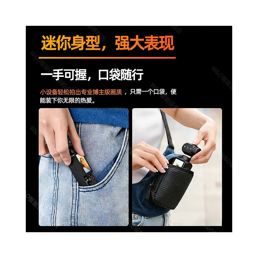 Wu0026O Pocket Handheld Camera 4K Ultra HD Video Recorder Outdoor Cycling Sports Anti Shake vlog Portable Recorder image 5