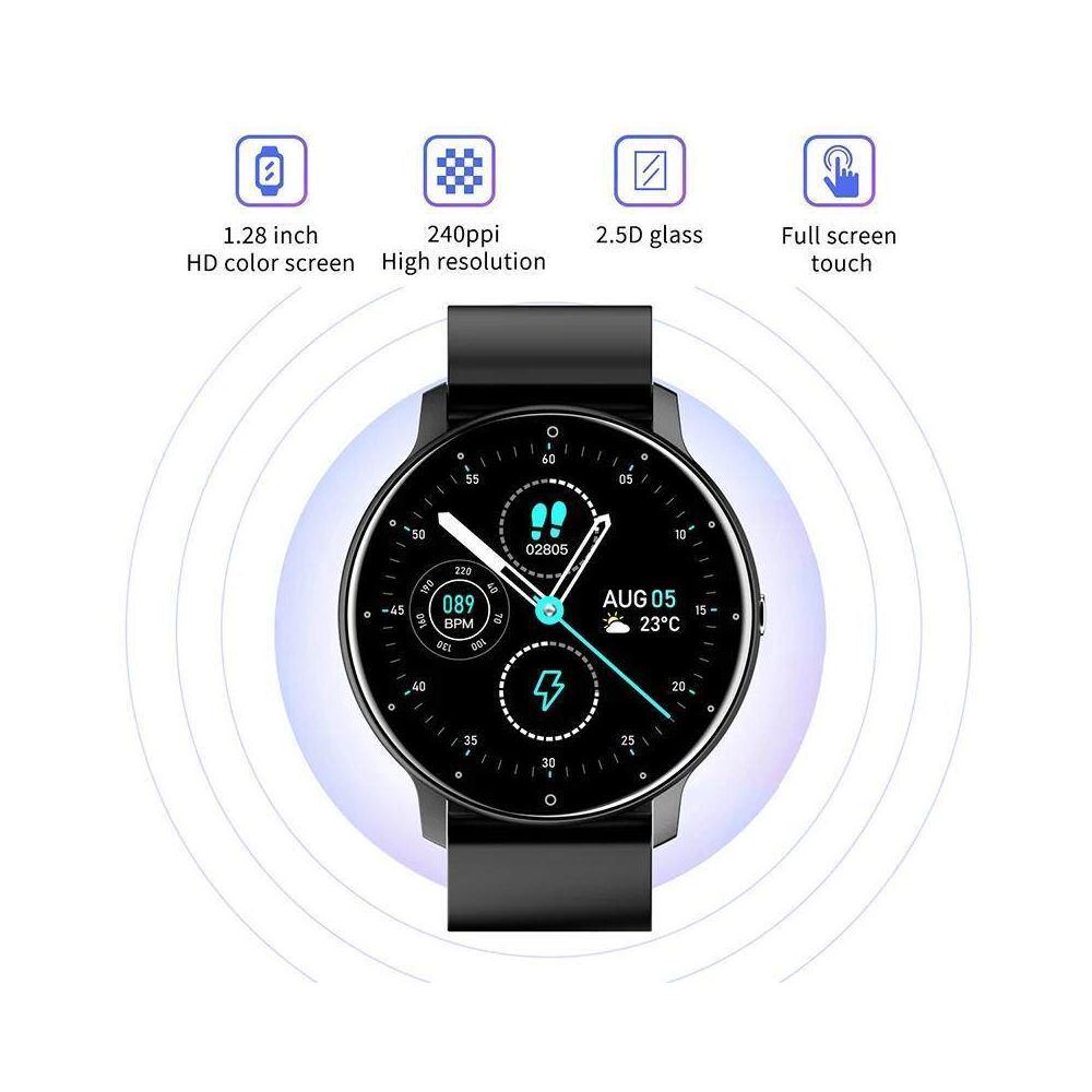 Smart Watch heart rate blood pressure sleep information reminder fashionable Bluetooth smart watch male and female mobile phone universal image 4