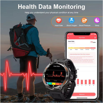 Sport Smart Watch Men GPS Fitness Compass LED Waterproof Watch image 3