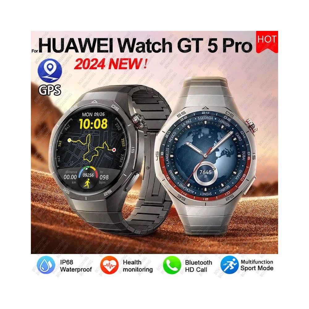 2024 New Watch GT5 Pro Sports Smart Watch Men NFC GPS Trackr image 1
