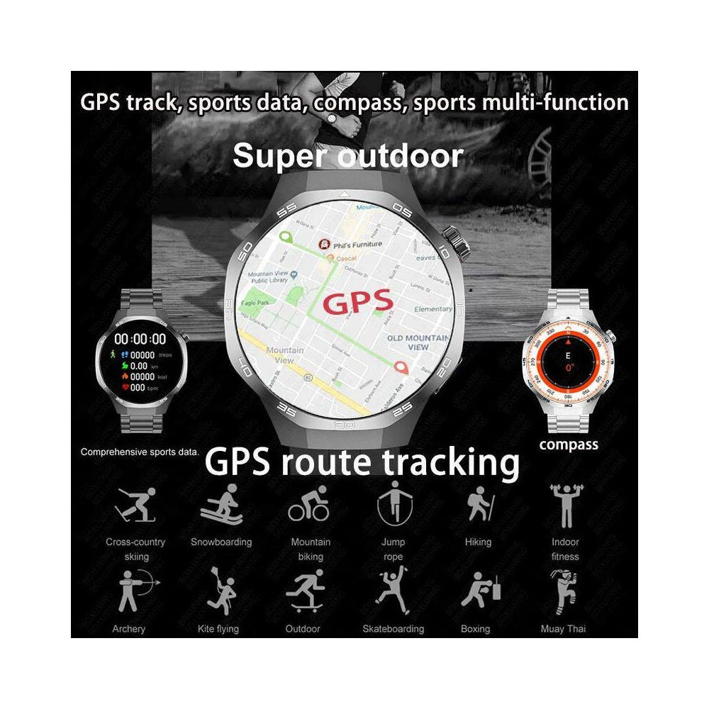 2024 New Watch GT5 Pro Sports Smart Watch Men NFC GPS Trackr image 4