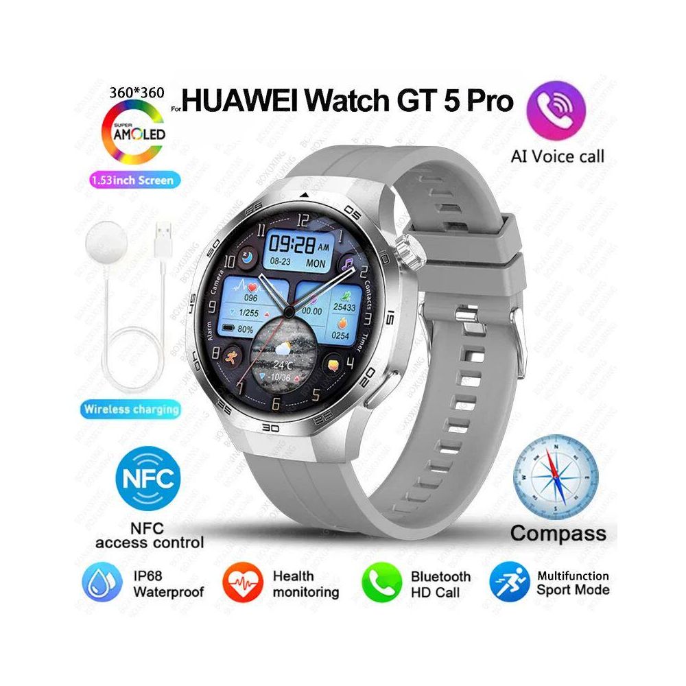 2024 New Watch GT5 Pro Sports Smart Watch Men NFC GPS Trackr