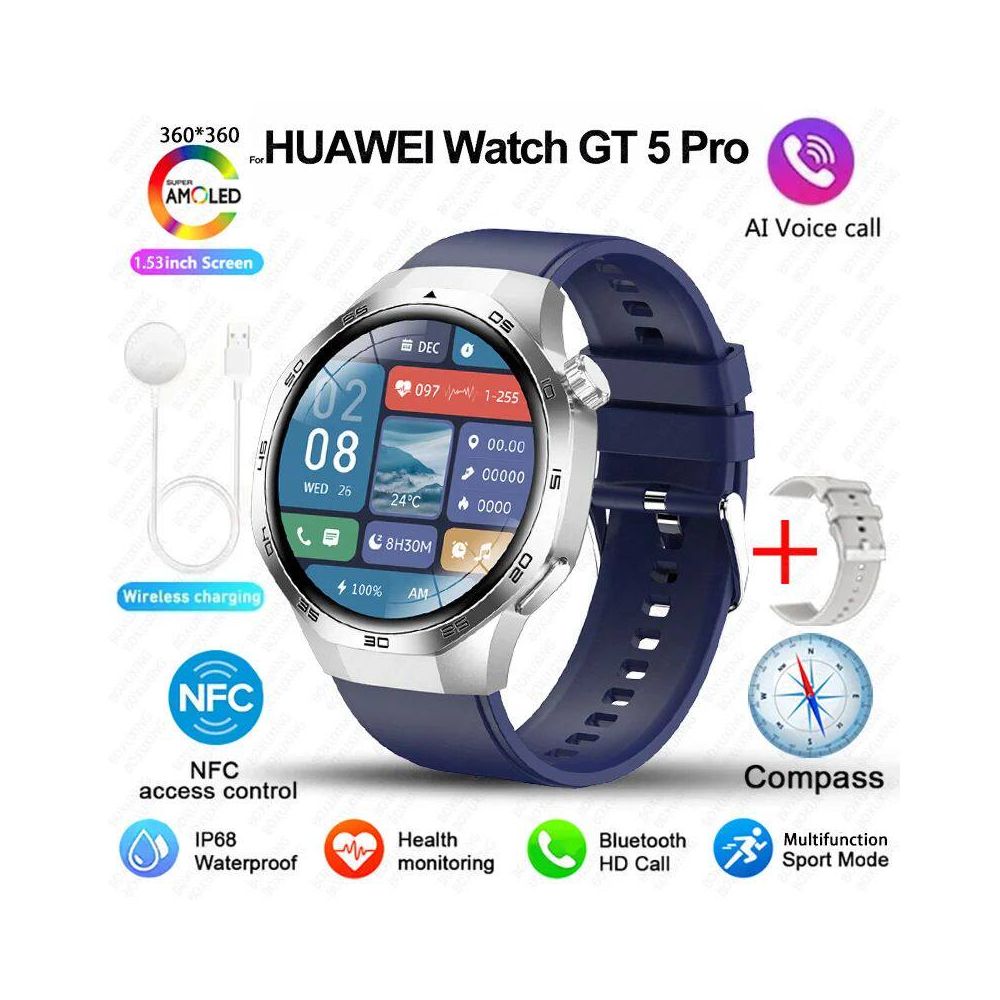 2024 New Watch GT5 Pro Sports Smart Watch Men NFC GPS Trackr