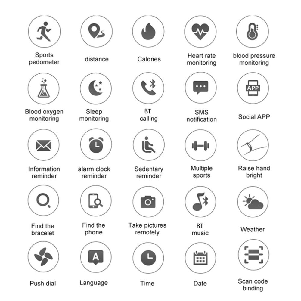 Men s Smart Watch Bluetooth Call Heart Rate Message image 2