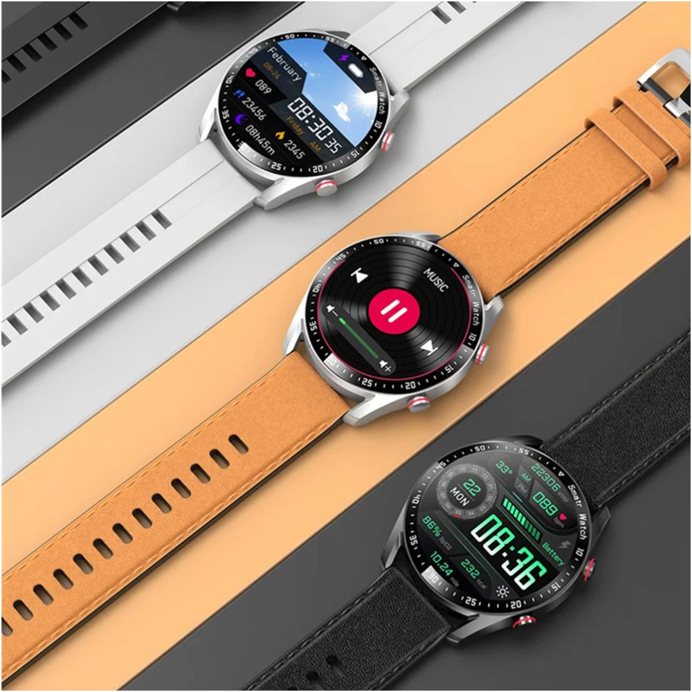Men s Smart Watch Bluetooth Call Heart Rate Message image 3