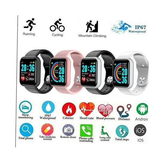 Smart Watch Bracelet Heart Rate Blood Fitness Tracker