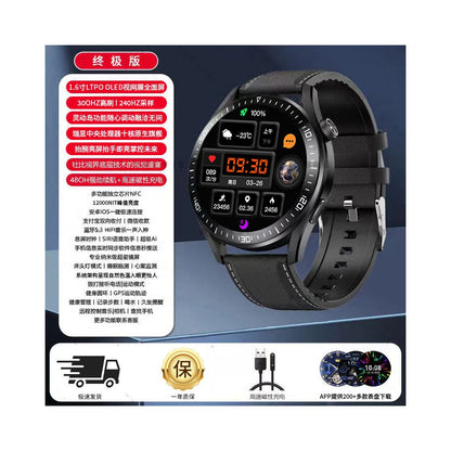 Maiweisi Smart Sports Watch Blood Oxygen and Heart Rate Monitoring Bluetooth Call Multi functional Bracelet OLED High definition Screen Watch
