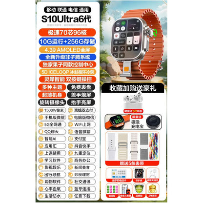 2026 New Huaqiangbei S10watch Smart Watch with Card Insertion S9max Multi functional WiFi Full Screen