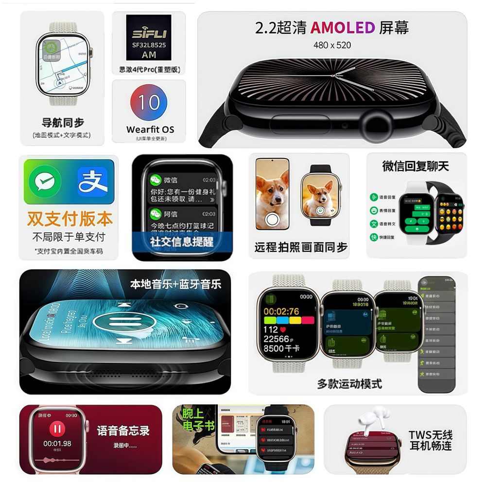 Huaqiangbei S11 Smart Watch 42mm Female Male Watch Sport Bracelet Suitable for Android and Apple Phones image 4