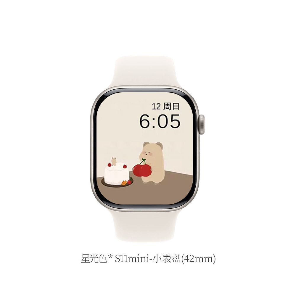 Huaqiangbei S11 Smart Watch 42mm Female Male Watch Sport Bracelet Suitable for Android and Apple Phones