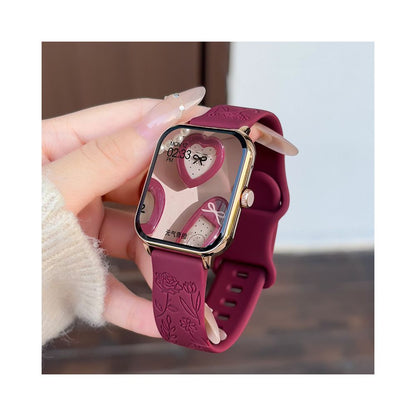 2026 new women s smart watch multi function bluetooth call is applicable to Android ios mobile phones showing Baijiu red health monitoring heart rate and blood pressure multi sport stopwatch payment b image 3