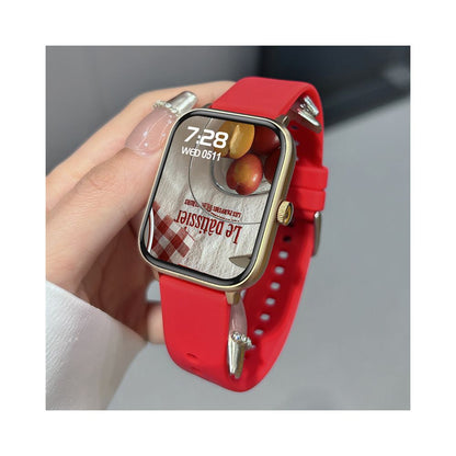 2026 new women s smart watch multi function bluetooth call is applicable to Android ios mobile phones showing Baijiu red health monitoring heart rate and blood pressure multi sport stopwatch payment bracelet