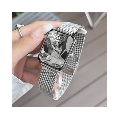 2026 new women s smart watch multi function bluetooth call is applicable to Android ios mobile phones showing Baijiu red health monitoring heart rate and blood pressure multi sport stopwatch payment bracelet
