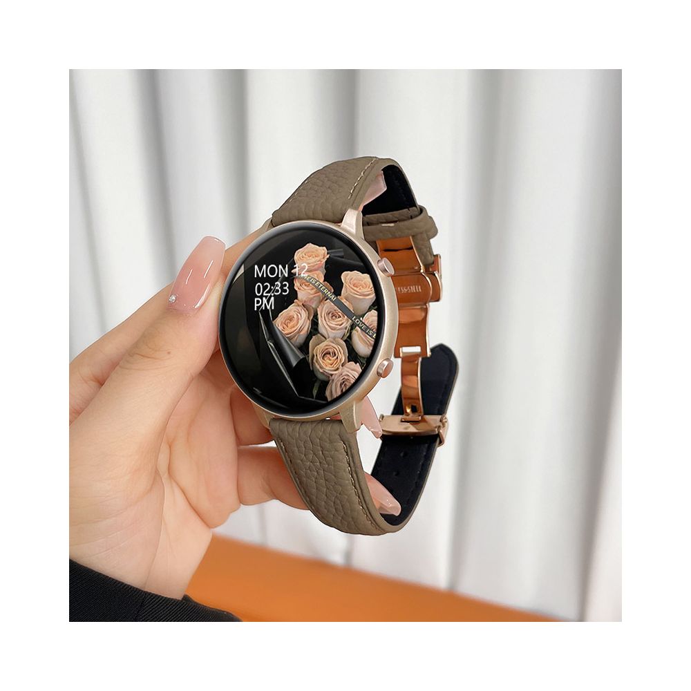 Smart Watch Women s Offline Payment Litchi Pattern Leather Sports AI Voice Assistant Bracelet 2026 New Bluetooth Phone Multi functional Round New Female Suitable for Smartphone Gifts image 5
