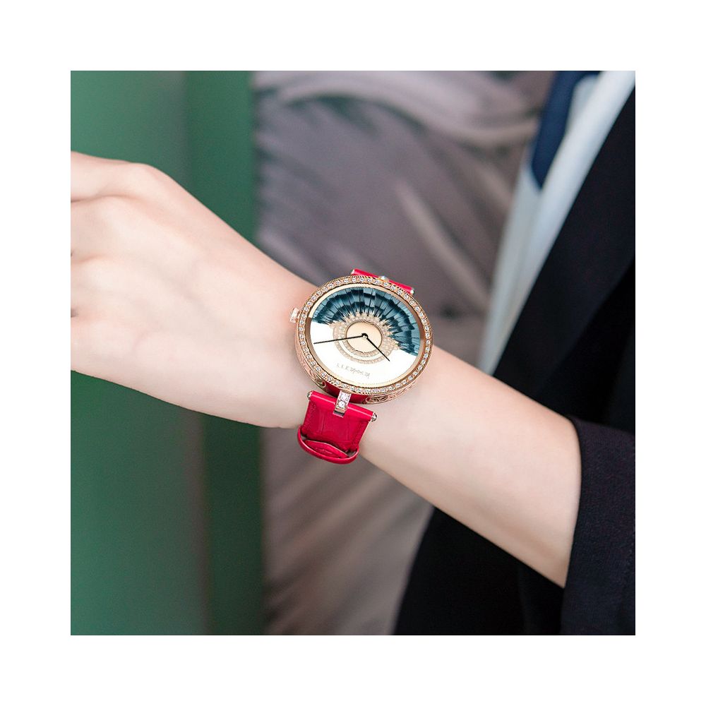 Smart Watch Women s Offline Payment Litchi Pattern Leather Sports AI Voice Assistant Bracelet 2026 New Bluetooth Phone Multi functional Round New Female Suitable for Smartphone Gifts