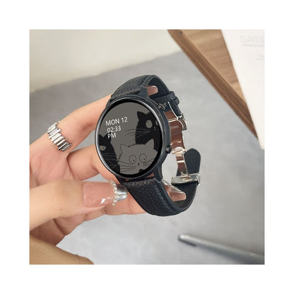 Smart Watch Women s Offline Payment Litchi Pattern Leather Sports AI Voice Assistant Bracelet 2026 New Bluetooth Phone Multi functional Round New Female Suitable for Smartphone Gifts