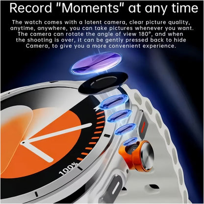 U8 Ultra Smart Watch 5G Card Insertion Rotating Camera Sports Watch Android GPS Cross border Exclusive image 2
