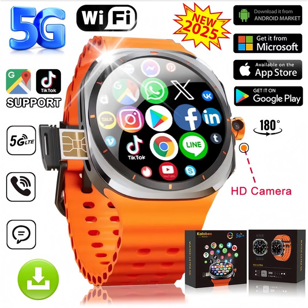 U8 Ultra Smart Watch 5G Card Insertion Rotating Camera Sports Watch Android GPS Cross border Exclusive image 0
