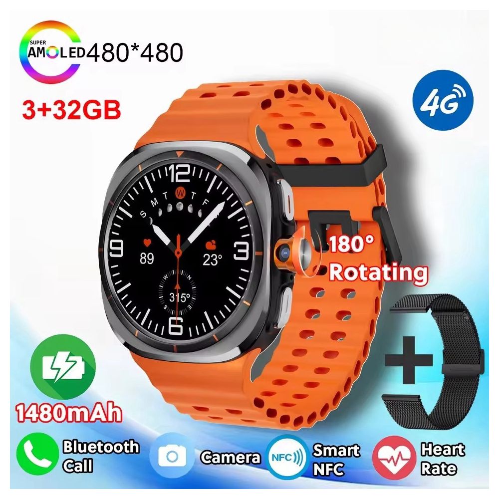 U8 Ultra Smart Watch 5G Card Insertion Rotating Camera Sports Watch Android GPS Cross border Exclusive