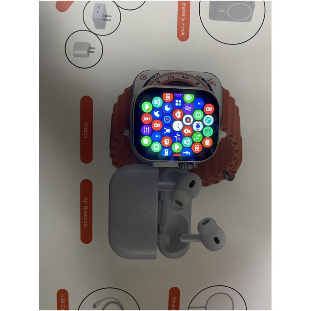 New X8 Six piece Smart Watch Earphone Case Bluetooth Call Heart Rate Monitor Step Multi functional Sports Watch image 5