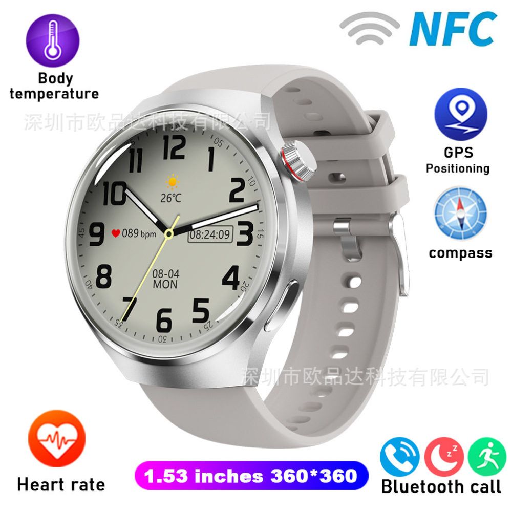 2024 T4PRO Smart Watch Bluetooth Call Waterproof Sports Smart Watch Voice Assistant Smart Watch