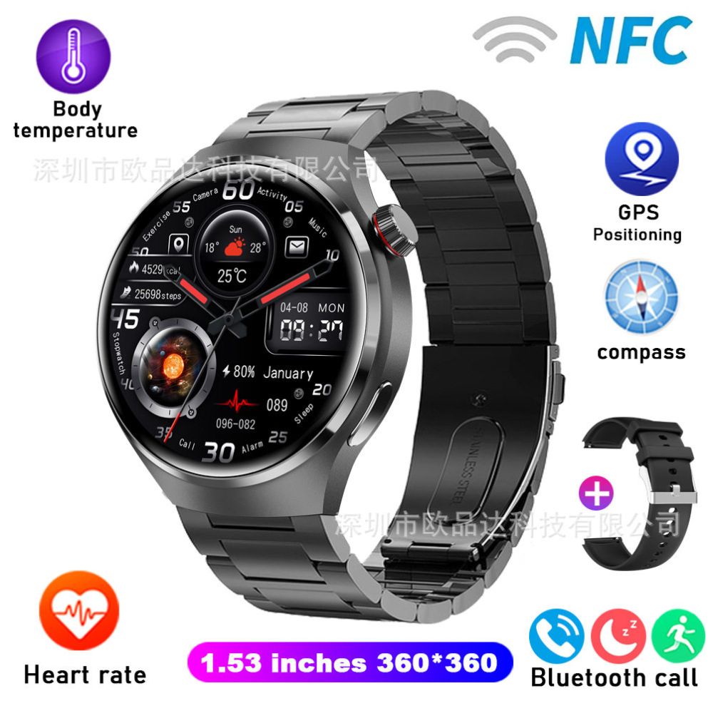 2024 T4PRO Smart Watch Bluetooth Call Waterproof Sports Smart Watch Voice Assistant Smart Watch