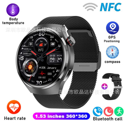 2024 T4PRO Smart Watch Bluetooth Call Waterproof Sports Smart Watch Voice Assistant Smart Watch