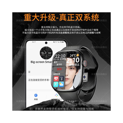 2026 new top of the line dual system Huaqiangbei S10 smartwatch iWatch with card insertion 5G full network connectivity for students image 2
