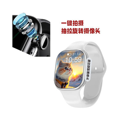 New All Network Card Smart Video Watch with Rotating Camera Journalist Assistant Meeting Recording Universal image 5