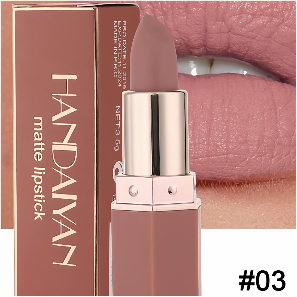 6 Colors Waterproof Nude Matte Lipsticks Long Lasting Lip in image 2
