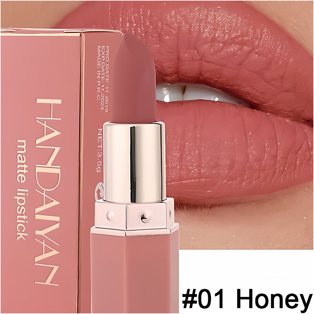 6 Colors Waterproof Nude Matte Lipsticks Long Lasting Lip in image 5