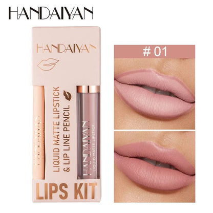 6 Colors Waterproof Nude Matte Lipsticks Long Lasting Lip in