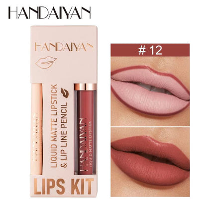 6 Colors Waterproof Nude Matte Lipsticks Long Lasting Lip in